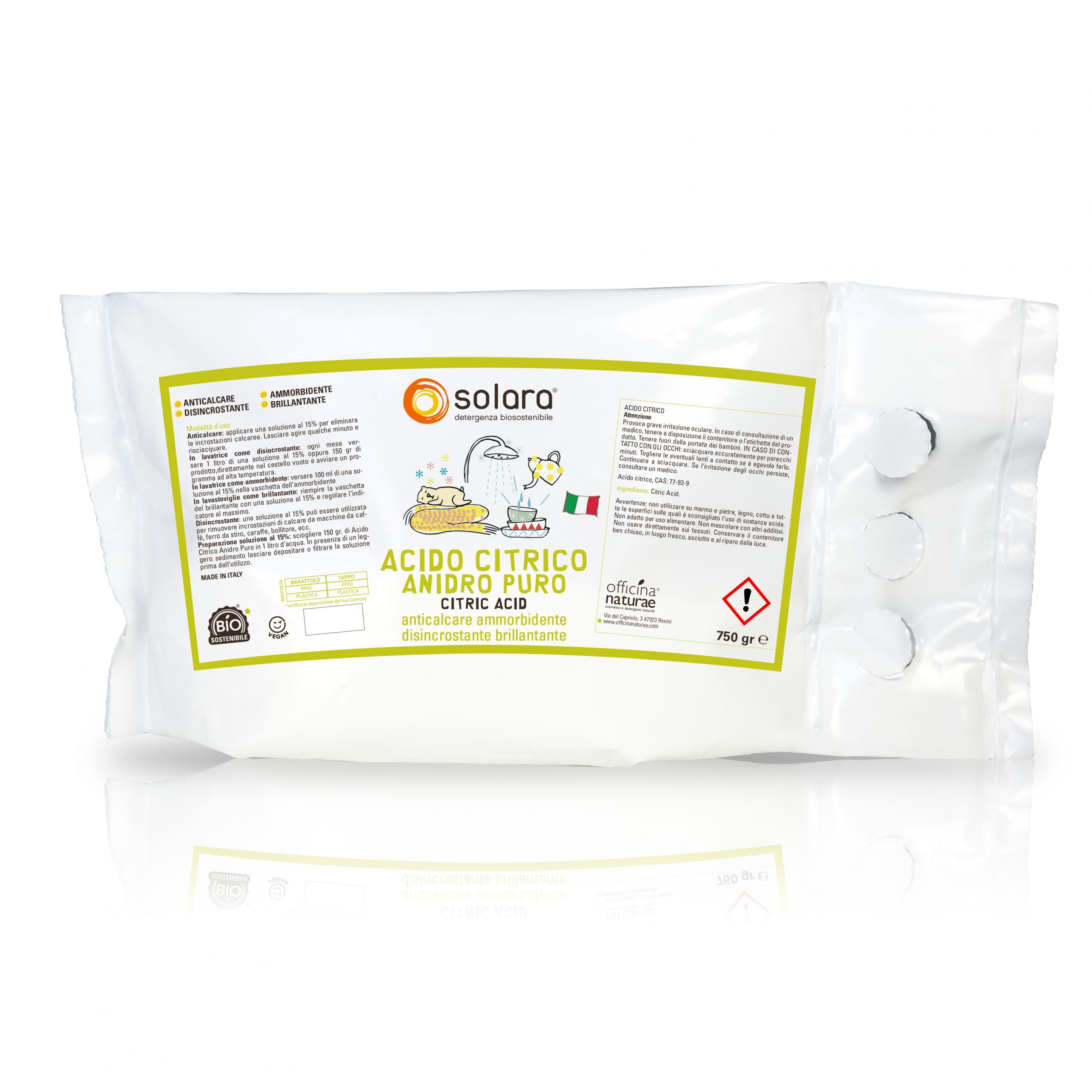 Acido Citrico In Polvere - Detergente Naturale Multiuso Per Pulizie Domestiche Ed Eliminazione Calcare